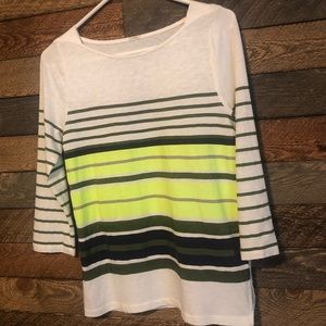 SOLD 3 for $20! J. Crew Boatneck 3/4 Sleeve stripe